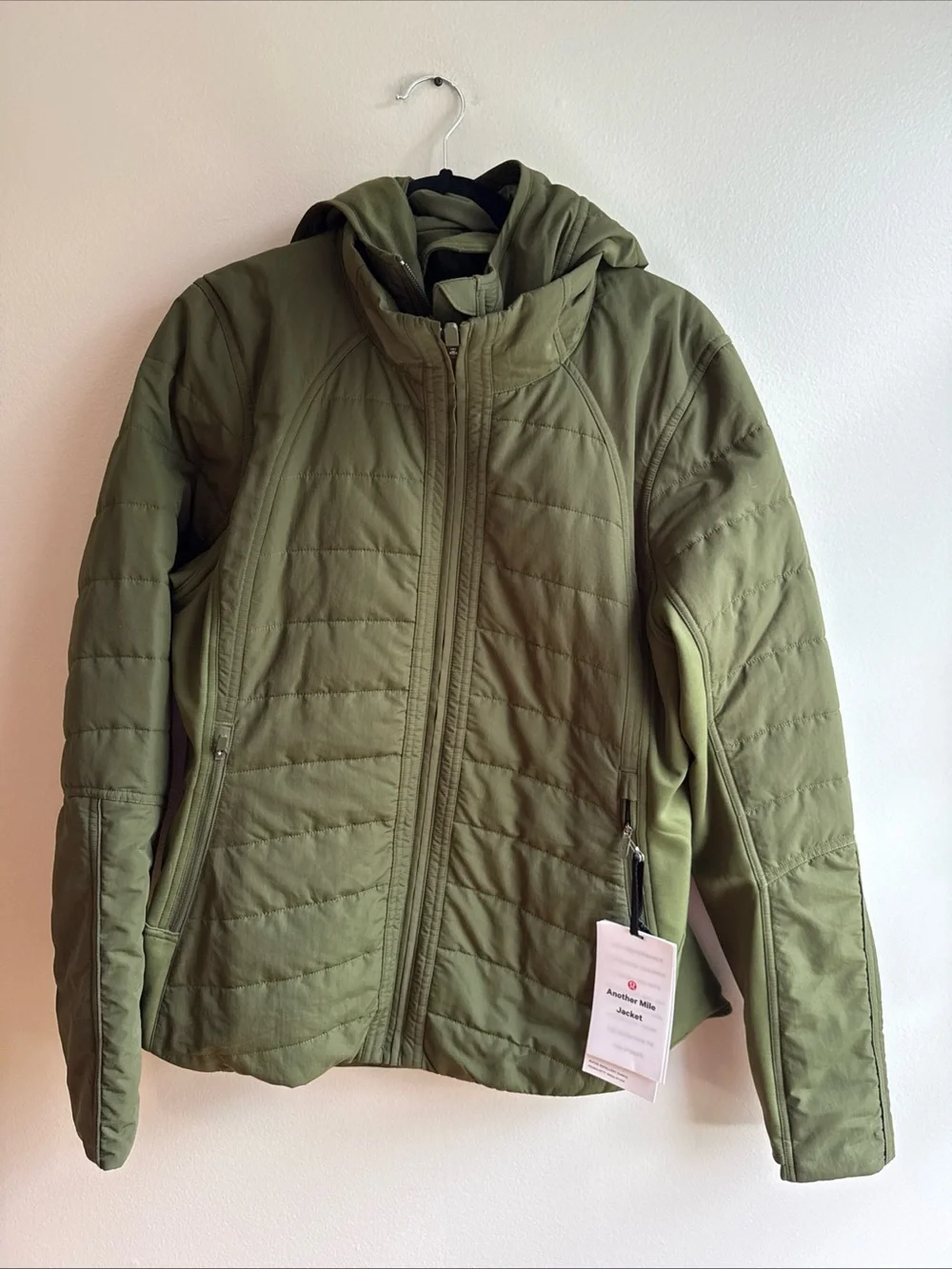 New Lululemon Another Mile Jacket Landscaping Green Size 12 NWT